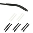 thumbnail image 1 of Uxcell 5 Pairs Eye Glass Replacement Temples, Silicone Anti-Slip Eyeglass End Tips Glasses Retainers Fits 5x2.5mm for Rectangle Thin Metal Eyeglass Sunglasses Temple, Black/White, 1 of 6