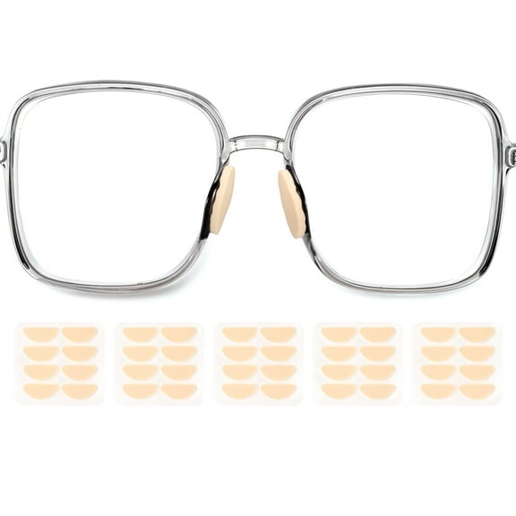 Uxcell 5 Pairs Glasses Nose Pads Foam Eyeglass Nose Pads D-shaped, 1.5mm, Skin Color