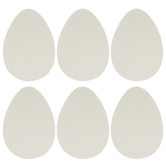 Uxcell 5 Pairs Non-Skid Shoe Pads 3.5"x2.6" No Slip Shoe Grip Stick Sole Protector Rubber Cushion White