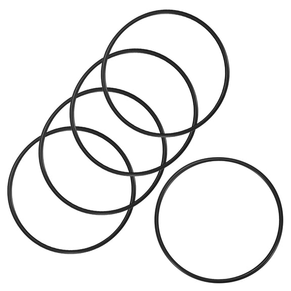 Uxcell 5-Pcak Nitrile Rubber O-Rings, 107mm ID, 115mm OD, 4mm Width, Metric Sealing Washer Gasket
