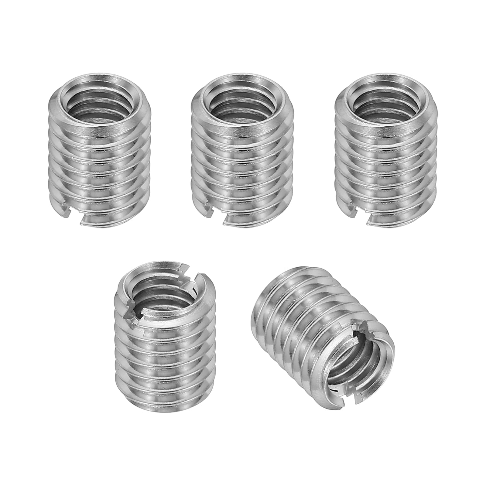 Uxcell 5 Pcs 316 Stainless Steel Thread Repair Insert Nut M8 x 1.25mm ...