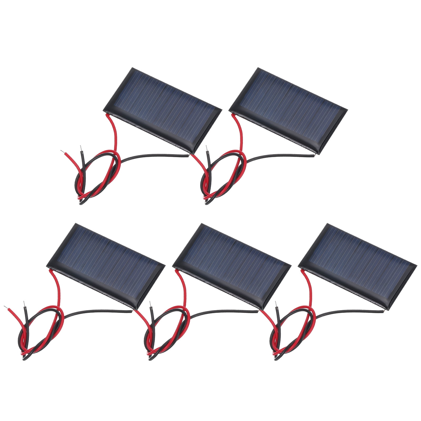 Uxcell 5 Pcs 5V 0.15W 30mA Mini Solar Panels, Small Polycrystalline ...