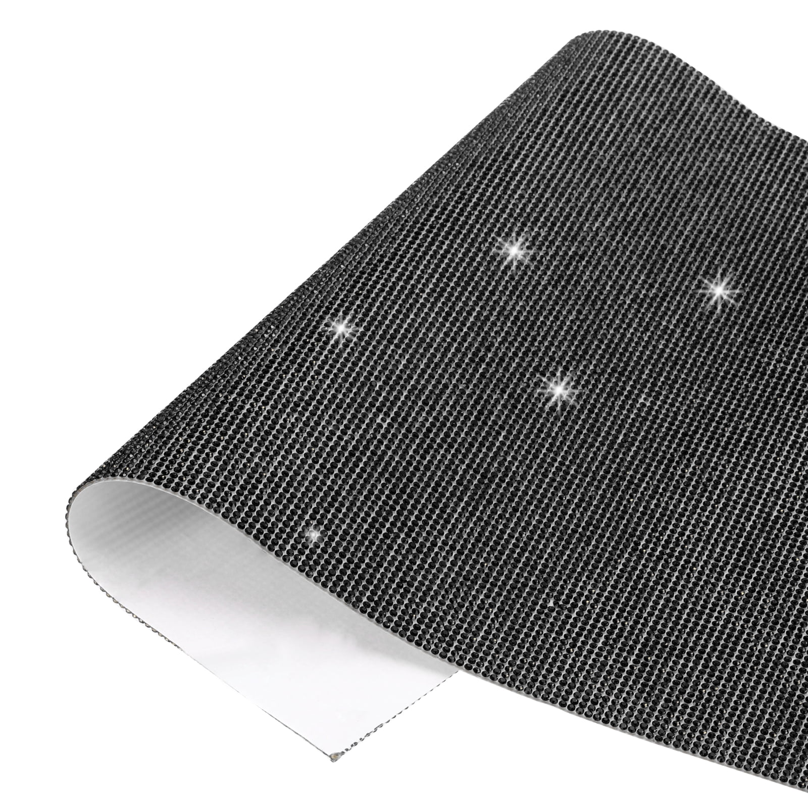 Uxcell 5 Pcs Bling Crystal Rhinestone Sheet, 7.9"x9.4"Self Adhesive Rhinestone Stickers, Bling Diamond Sticker for DIY Crafts Gifts Phone Car Decorations, Black