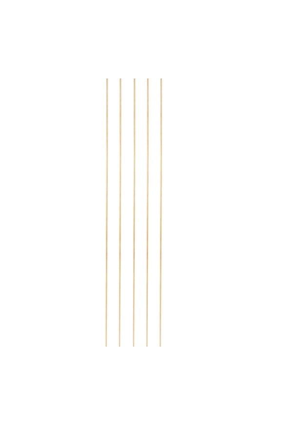 5 Pcs Brass Round Rod, 1.5mm x 10" Lathe Bar Stock H62 Brass Round Stock, Copper