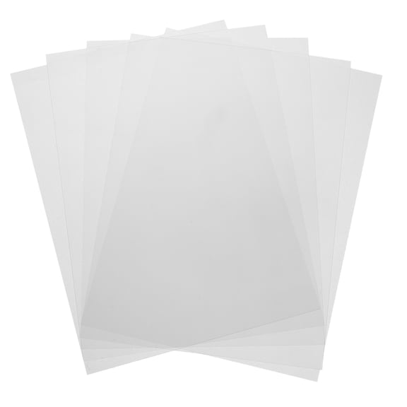 Uxcell 5 Pcs Colored Plastic Sheets, Transparent Amber Film Color Correction Gel Light Filter Waterproof 8.3 x 5.8" Sheet for DIY Crafts, LED Lighting, Photo (Transparent)