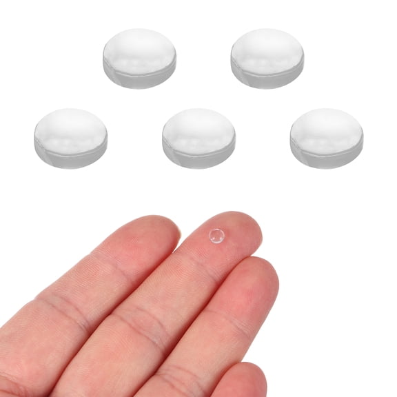 Uxcell 5 Pcs Convex Lens, 4mm OD 4mm Focal Length Magnifier Lens Optical Lenses Borosilicate Magnifying Glass Flat Convex for DIY Crafts Office Home Science LED Spotlights Flashlights