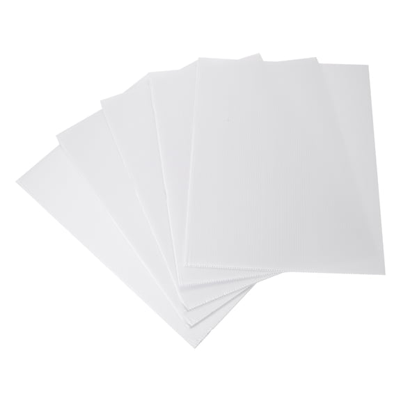 Uxcell 5 Pcs Corrugated Plastic Sheet, 4mm White Corrugated Plastic Boards 12 x 8 Inch Blank Waterproof Yard Signs for DIY Crafts, Guidepost Decorations, Party Decoration