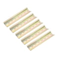 thumbnail image 1 of Uxcell 5 Pcs DIN Rail Slotted Iron Mounting Guide 100mm Long 35mm Wide 7.5mm High Bronze Tone, 1 of 4
