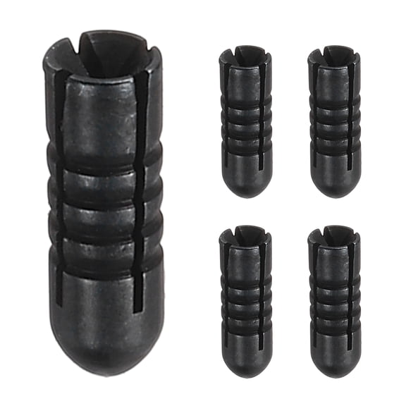 Uxcell 5 Pcs Dart Flight Protectors Aluminium Alloy, Fixed 90 Degrees Wing Savers Protectors Professional Competition Dart Accessories, Black
