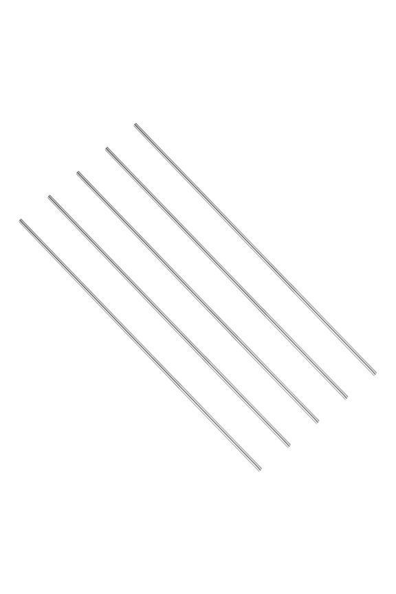 5 Pcs GR5 Titanium Round Rod, 2mm 0.08" Dia 10" Length Metal Solid TC4 Titanium Alloy Round Bar Rod Stock for DIY Craft Model Plane Cars Ship Metal Working