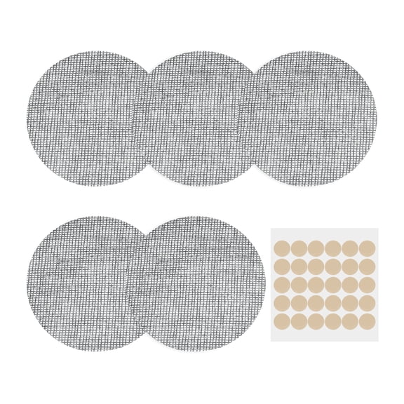 Uxcell 5 Pcs Lampshade Diffuser, 2.95" Dia Round Diffuser Fabric Lamp Cover Proof Light Softener shades with Adhesive Dots for LED Ceiling Light Downlight Spotlight Pendants, Gray