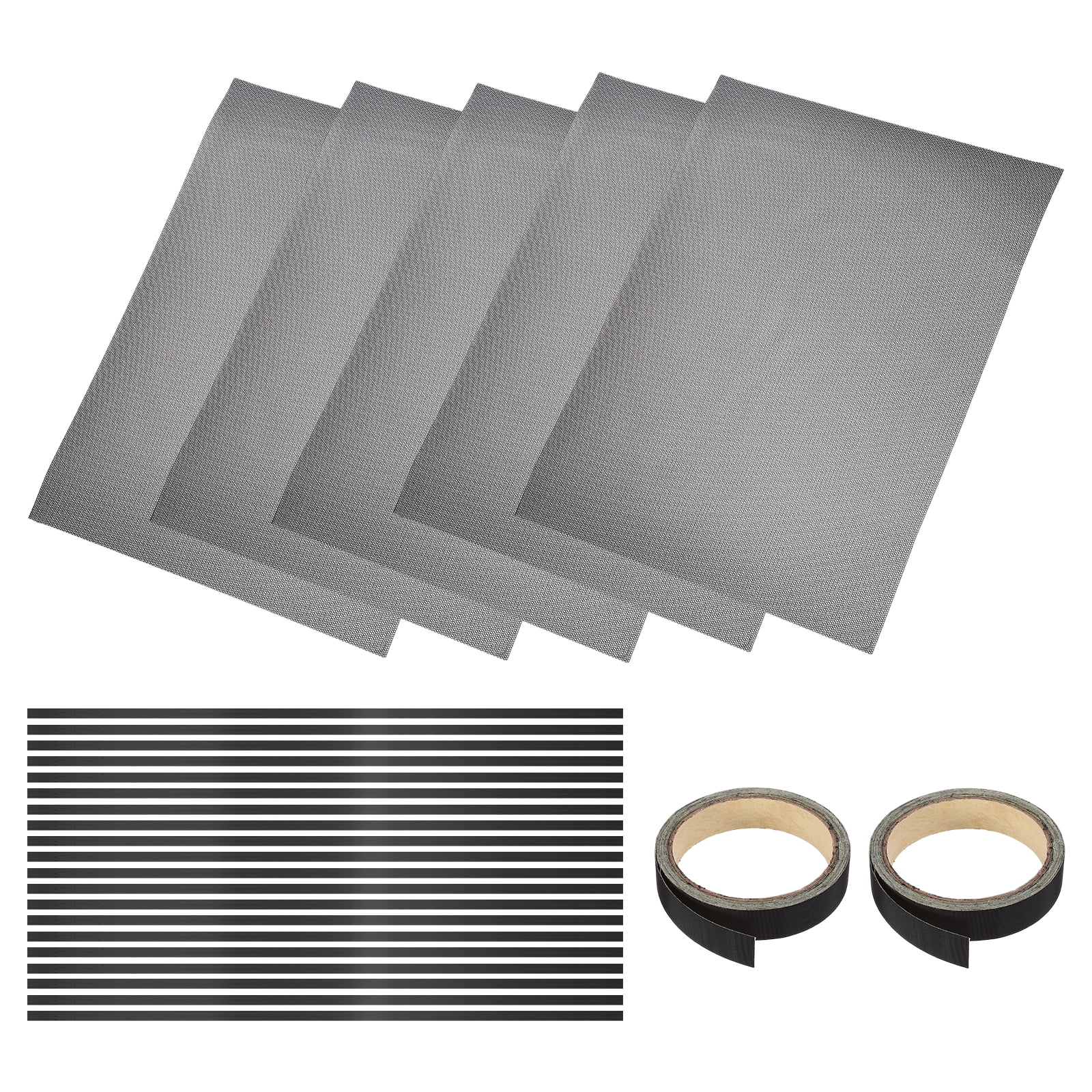 Uxcell 5 Pcs Magnetic Floor Vent Covers for Home Floor and Ceiling (Black, 16-Inch x 12-Inch)