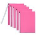 thumbnail image 1 of Uxcell 5 Pcs Non-punching Report Covers with Swing Clip, Plastic Presentation Folders for Office, Rose Red, 1 of 7