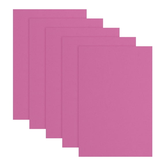 Uxcell 5 Pcs Rose Red EVA A4 Foam Sheets Crafts, 12 x 8 Inch Foam Paper for DIY Crafts Project Classroom Scrapbook Art Cards Home Office Decoration (2mm Thick)