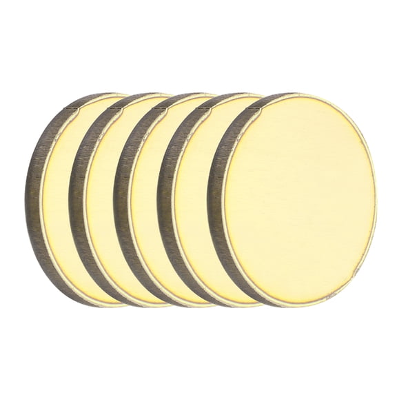 Uxcell 5 Pcs Round Brass Plate, 30mm(1.18")Dia Pure Copper Sheets,3mm H62 Brass Copper Metal Sheet for Crafts, DIY, Electrical Repairs, Industrial Use, Metal Stamping