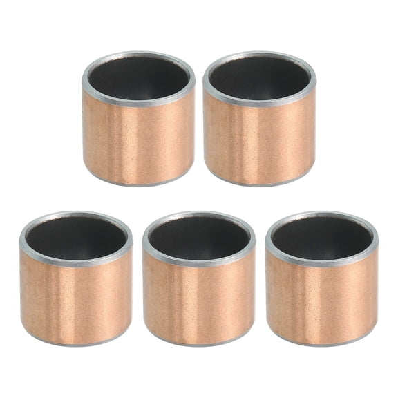 Uxcell 5 Pcs Sleeve Bearing 3/4" Bore x 7/8" OD x 3/4" Length Plain Bearings Wrapped Oilless Bushings Self-Lubricating Bushings for Sliding Parts of Machinery