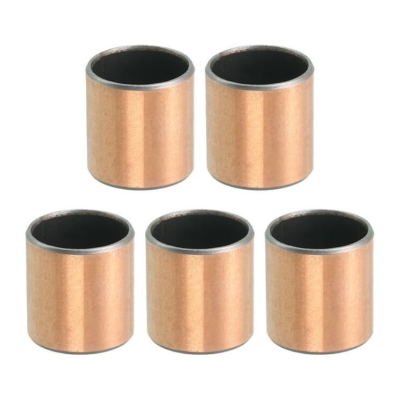 Uxcell 5 Pcs Sleeve Bearing 5/8" Bore x 23/32" OD x 3/4" Length Plain Bearings Wrapped Oilless Bushings Self-Lubricating Bushings for Sliding Parts of Machinery