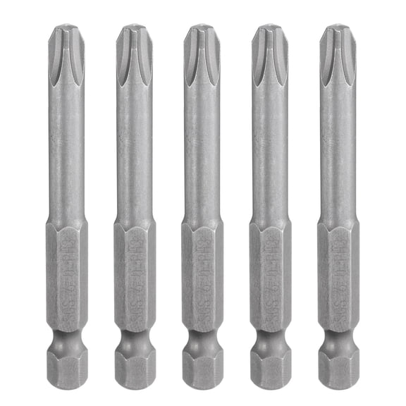 Uxcell 5 Pieces PH3 Phillips Screwdriver Bit 1/4" Shank 65mm Long Magnetic S2 Steel 6mm Rod Screw Drill Bit