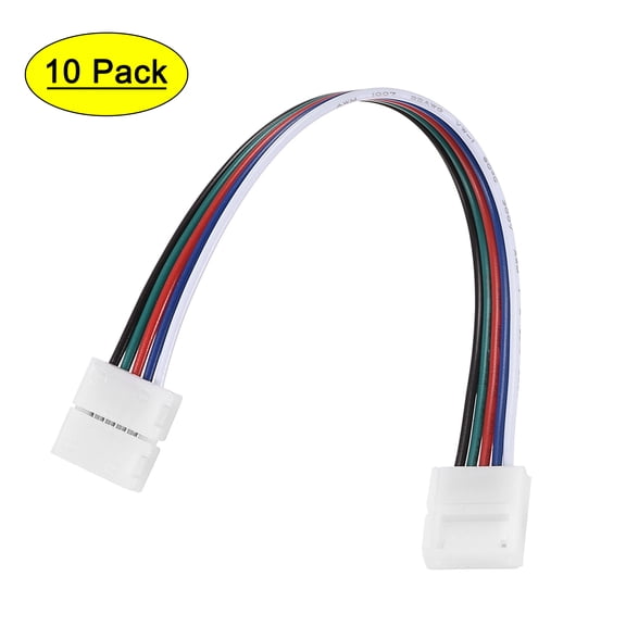 Uxcell 5 Pin 10mm Solderless Strip to Strip Jumper Cable 150mm Length 10Pack