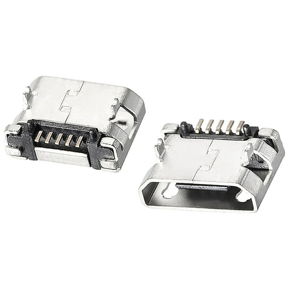 Uxcell 5-Pin DIP 180 Degree Female Micro PCB USB Adapter 20 Count