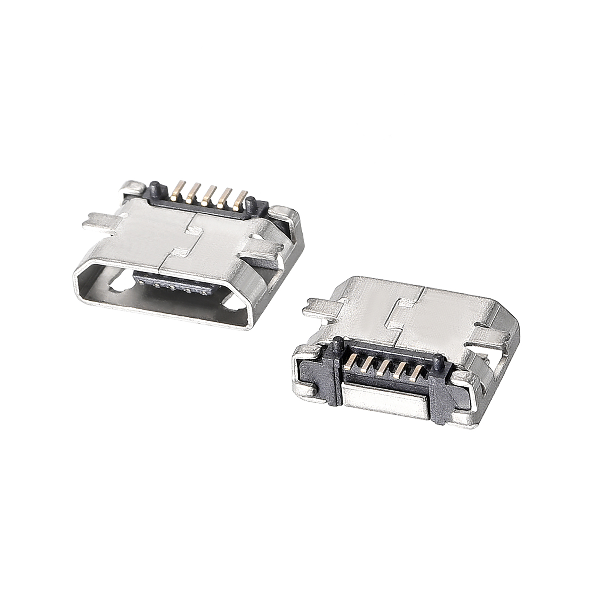 Uxcell 5-Pin DIP 180 Degree Female Mini PCB USB Socket 30 Count ...