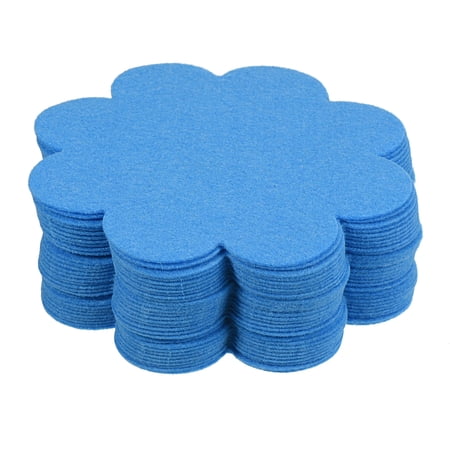 Uxcell 5" Plant Pot Hole Pad Nonwoven Flower Bonsai Bottom Soil Mat, Blue 30 Pack