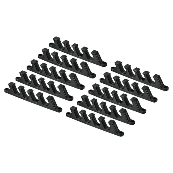 Uxcell 5 Position Chaise Adjustment Bracket Back Support Adjuster, Black 10 Pack