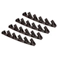 thumbnail image 1 of Uxcell 5 Position Chaise Adjustment Bracket Back Support Adjuster, Brown 4 Pack, 1 of 4