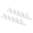thumbnail image 1 of Uxcell 5 Position Chaise Adjustment Bracket Back Support Adjuster, White 2 Pack, 1 of 5