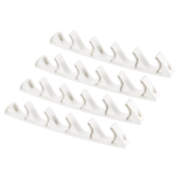 Uxcell 5 Position Chaise Adjustment Bracket Furniture Back Support Adjuster, White 4 Pack