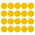 thumbnail image 1 of Uxcell 5" Round Floor Sticker Classroom Spot Marker Adhesive Waterproof Vinyl Line Up Sign Light Yellow 20 Pack, 1 of 6