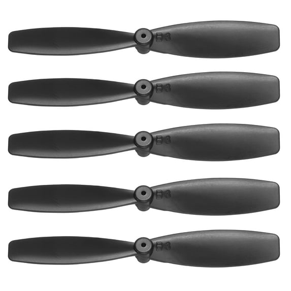 Uxcell 5 Set 55mm/2 Inch Propeller RC Propellers 2-Vane Blades Props for Lightweight Drones Motor Special Prop Accessories, Black