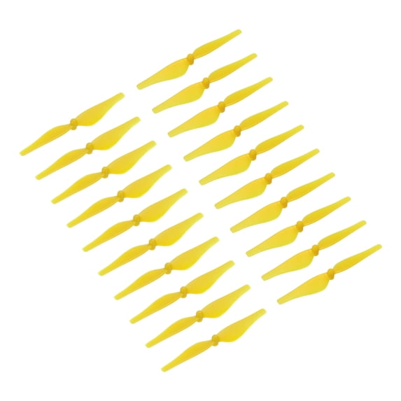Uxcell 5 Set RC Propellers Blade Prop 2 Vane 7.6cm Dia Plastic Yellow Low-Noise RC Airplane DIY Aircraft Drone