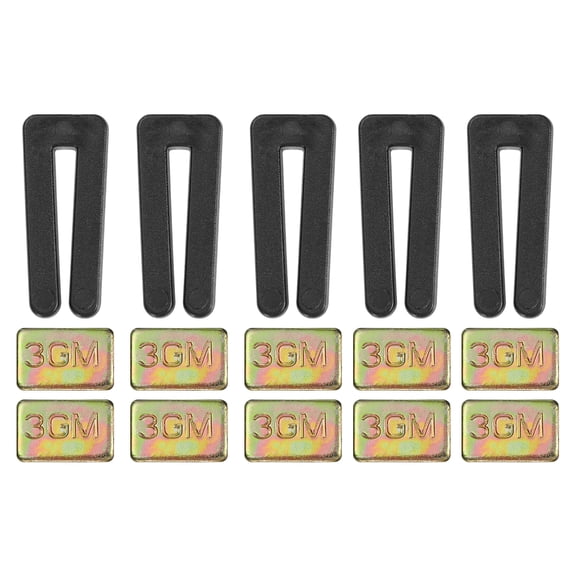 Uxcell 5 Sets High Calibration Fan Blade Balance Tool Includes 5 Pcs Plastic Clips and 10 Pcs Metal Adhesive 3G Weight, Gold