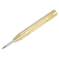 thumbnail image 1 of Uxcell 5" Spring-Loaded Adjustable Automatic Center Hole Punch Puncher Tool Yellow, 1 of 5