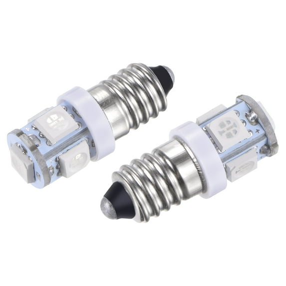 Uxcell 5-Surface Mounted Devices 5050 12V 1W E10 Mini LED Bulbs Lights Green 4 Count