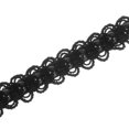 thumbnail image 1 of Uxcell 5 Yard  3mm OD 0.43" Wide Faux Pearl Lace Ribbon Black, 5Pack, 1 of 5