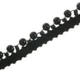 thumbnail image 1 of Uxcell 5 Yard  4mm OD 0.35" Wide Faux Pearl Lace Ribbon Black 5Pack, 1 of 5
