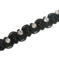 thumbnail image 1 of Uxcell 5 Yard  4mm OD 0.43" Wide Faux Pearl Lace Ribbon Black 5Pack, 1 of 5