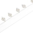 thumbnail image 1 of Uxcell 5 Yard  8mm OD 1.06" Wide Faux Pearl Lace Ribbon White 5Pack, 1 of 5