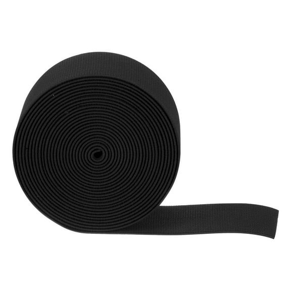 Uxcell 5 Yards Sewing Elastic Bands 2" Width Flat Knit Stretch Elastic Cord for DIY Crafts, Black