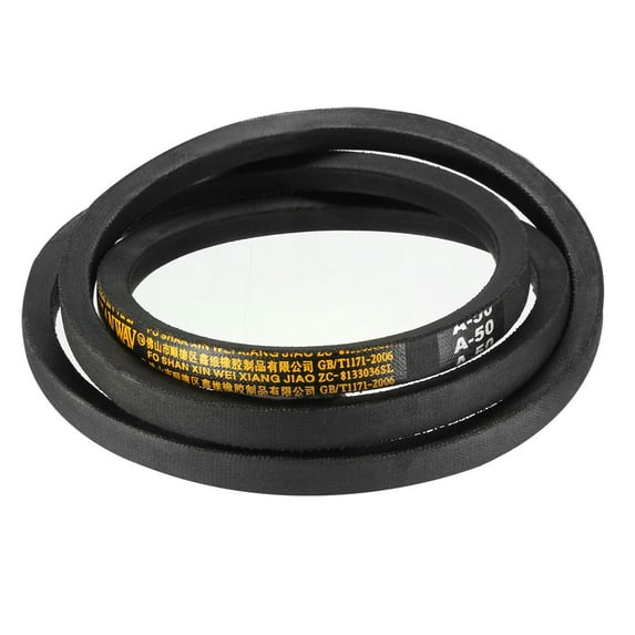 Uxcell 50" Drive V Belts Industrial Transmission Belts Rubber Black 1pcs