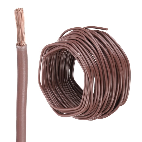 Uxcell 50 Feet Electrical Wire Insulated Stranded Copper 12 AWG Hook Up Wire Cable THHN Wire Residential, Industrial, Grounding