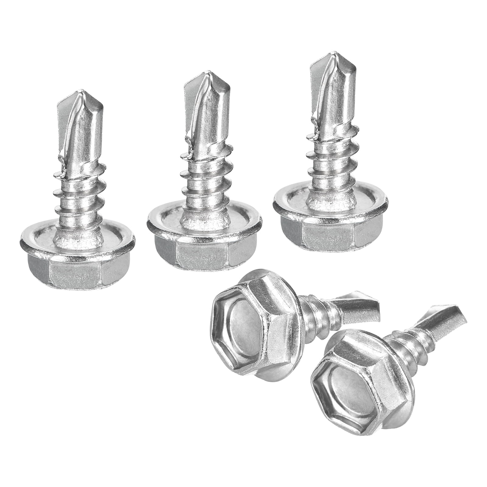 410 SS Inox Hex Washer Wafer Truss Head Tek Roofing Self Drilling Screw Stainless Steel , China - View #3