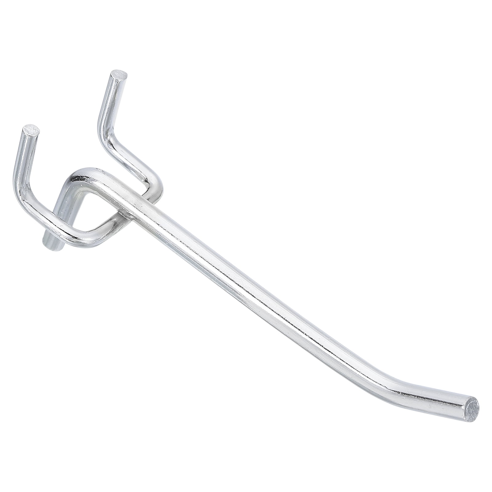 Uxcell 50 Pack 4" Pegboard Hooks, Metal Tool Organizer Hooks Fit 1 4" Pegboard, Silver