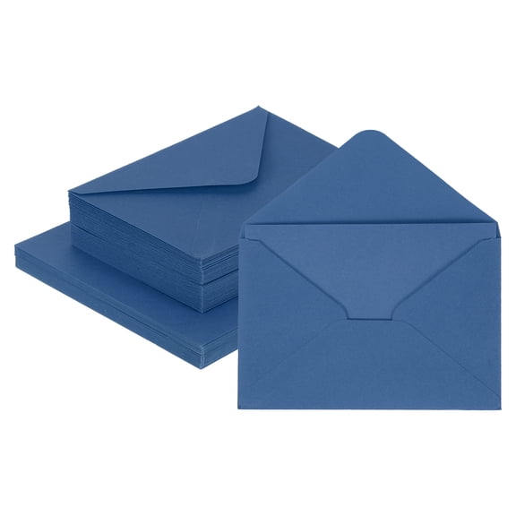 Uxcell 50 Pack 5.9x7.9" Blank Cardstock Paper with Envelope, Cobalt Blue Card Stock Bulk Thick Folded Heavy Cardstock Paper for Printer DIY Cards Greeting Gift Wedding Postcards