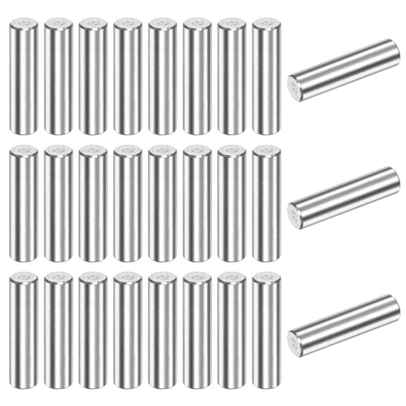 Uxcell 50-Pack 5 x 20mm Dowel Pin, 304 Stainless Steel Support Pin Fastener Elements for Metal Devices [Silver Tone]