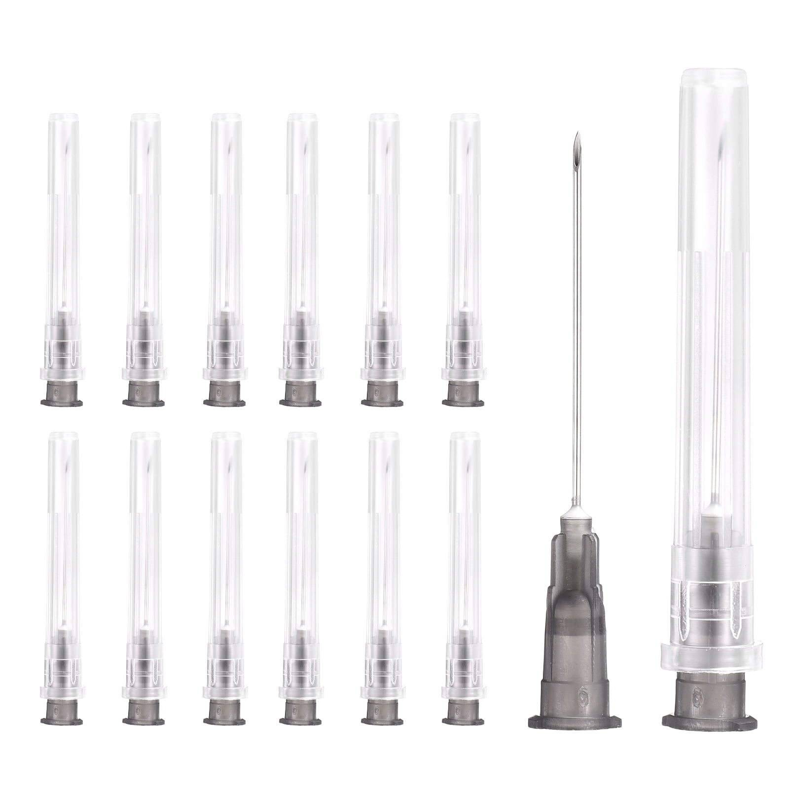 Uxcell 50 Pack Dispensing Needle 22 Gauge 1.3 Inch, Luer Lock Lab ...