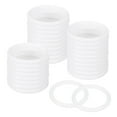 thumbnail image 1 of Uxcell 50-Pack Dream Catcher Rings,1.8 Inch Plastic Macrame Wreath Floral Round Rings for DIY Wedding Wreath White 0.2 Inch, 1 of 6