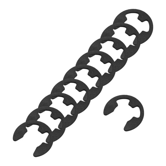 Uxcell 50 Pack External Retaining Rings, 9mm 65Mn Carbon Steel E-Clip External Circlip Snap Rings